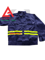 Quần áo bảo hộ kỹ nghệ sắt phối phản quang cao cấp, đồng phục công nhân kỹ nghệ sắt vải kaki - 081