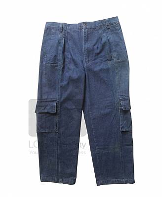 Quần áo jean bảo hộ lao động ngành điện lực, đồng phục công nhân điện lực vải jean xanh - 115