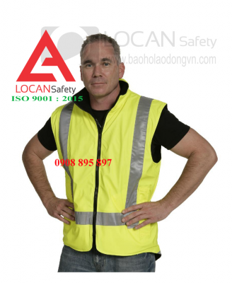 Áo vải phản quang kỹ sư bảo hộ lao động xây dựng, áo gile phản quang vải kaki công nhân xây dựng - 001