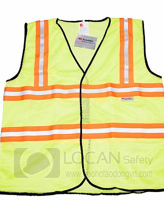 Áo phản quang 3M cho kỹ sư công nhân xây dựng, áo gile lưới phản quang cao cấp - 004