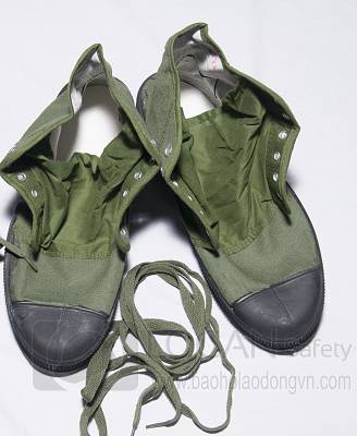 Giày vải bộ đội đế cao su - 001