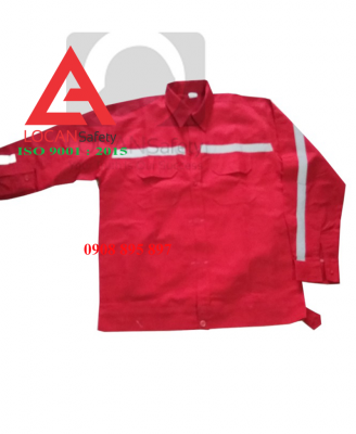 Quần áo bảo hộ lao động dầu khí may phản quang cao cấp, đồng phục công nhân dầu khí vải kaki dài tay - 083