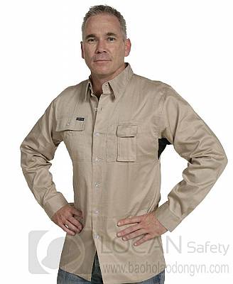 Quần áo bảo hộ kỹ sư cơ khí - ô tô, đồng phục công nhân ngành cơ khí - ôtô vải kaki - 001