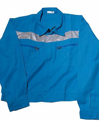 Quần áo bảo hộ lao động dầu khí vải kaki xanh may đo theo yêu cầu, đồng phục bảo hộ cho kỹ sư công nhân dầu khí vải kaki xanh phối phản quang cao cấp - 031