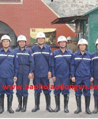 Quần áo bảo hộ lao động công nhân khai thác than trong hầm lò vải kaki cao cấp - 185