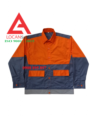 Quần áo bảo hộ lao động công nhân dầu khí dài tay phối nhiều màu cao cấp - 191