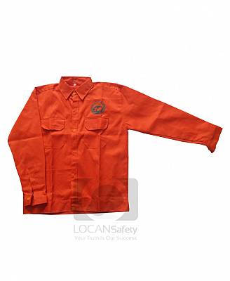 Đồng phục bảo hộ lao động phân bón Việt Nhật cao cấp, quần áo công nhân nhà máy phân bón vải kaki cam - 108
