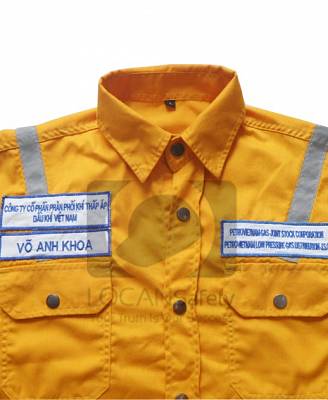 Quần áo bảo hộ PV Gas, đồng phục bảo hộ cho công nhân xăng dầu khí đốt dầu khí, đồng phục nhân viên giao gas - 096