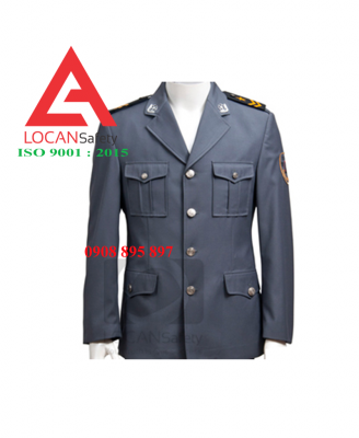 Đồng phục bảo vệ dài tay , trang phục bảo vệ - vệ sĩ chuyên nghiệp có in thêu logo công ty - 014