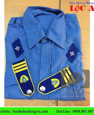 Đồng phục bảo vệ may sẵn ngắn tay, trang phục bảo vệ chuyên nghiệp có in thêu logo công ty - 044