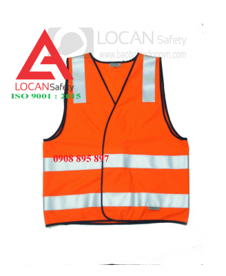 Áo phản quang 3M , áo gile lưới phản quang màu đỏ cho kỹ sư công nhân xây dựng - 007