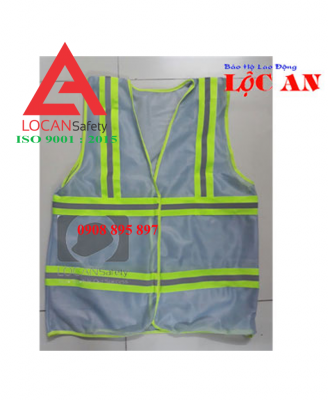 Áo phản quang vải lưới, áo gile phản quang khoác ngoài cho công nhân kỹ sư cơ điện lạnh - 039