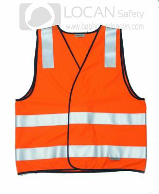 Áo phản quang 3M , áo gile lưới phản quang màu đỏ cho kỹ sư công nhân xây dựng - 007