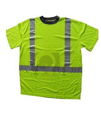 Áo thun phản quang đồng phục công ty màu xanh chuối - 021