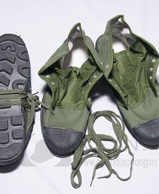 Giày vải bộ đội đế cao su - 001