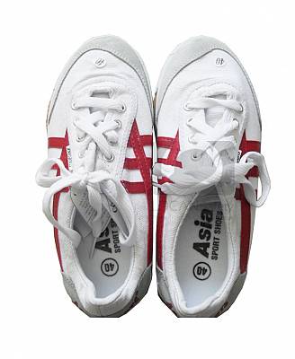 Giày vải ASIA sọc đỏ - 043