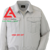 Quần áo bảo hộ lao động kỹ sư điện lạnh, đồng phục công nhân cơ điện lạnh vải kaki dài tay - 032