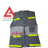 Áo ghi lê bảo hộ lao động sửa chữa điện lạnh may phản quang nhiều túi hộp cao cấp - 022