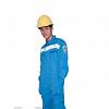 Quần áo bảo hộ lao động điện lực vải kaki xanh phối phản quang cao cấp, đồng phục công nhân điện lực phối màu - 040