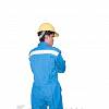 Quần áo bảo hộ lao động điện lực vải kaki xanh phối phản quang cao cấp, đồng phục công nhân điện lực phối màu - 040