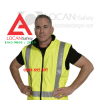 Áo vải phản quang kỹ sư bảo hộ lao động xây dựng, áo gile phản quang vải kaki công nhân xây dựng - 001