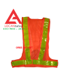 Áo phản quang chữ A khoác ngoài, áo gile vải lưới màu cam cho công nhân quét rác - vệ sinh môi trường - 024